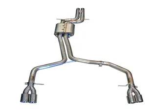 AWE Tuning Touring Edition Exhaust - Chrome Silver Tips (90mm) For Audi S4 3.0T